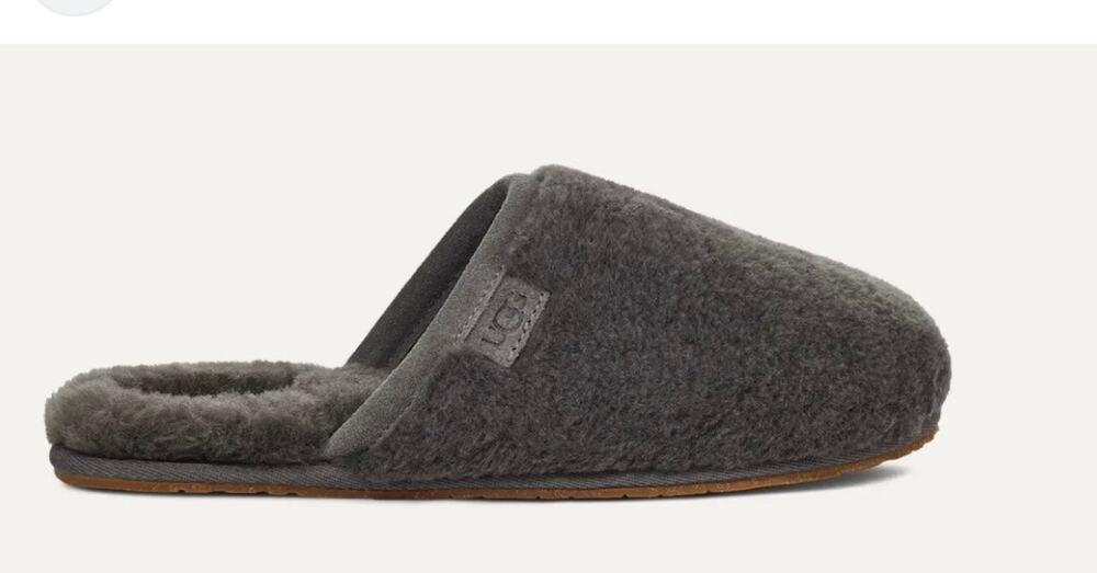 Ugg Fluffette Slipper Gray Size Women’s 9 40 slip on Fuzzy fur